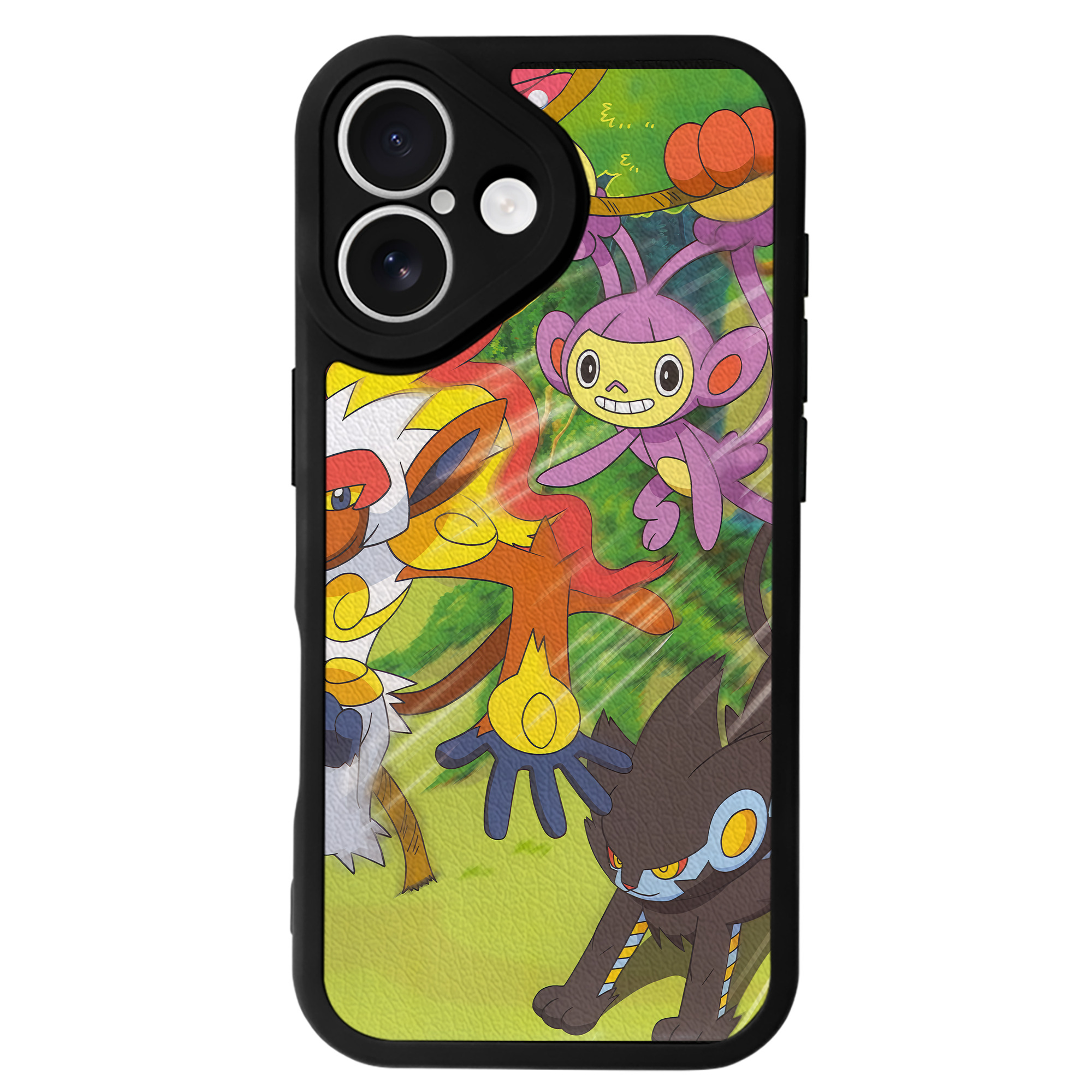 （画像用） ポケットモンスター Pokémon 【iPhone 16シリーズ対応】シリコンスマホケース（レザー調） 材質：シリコン
